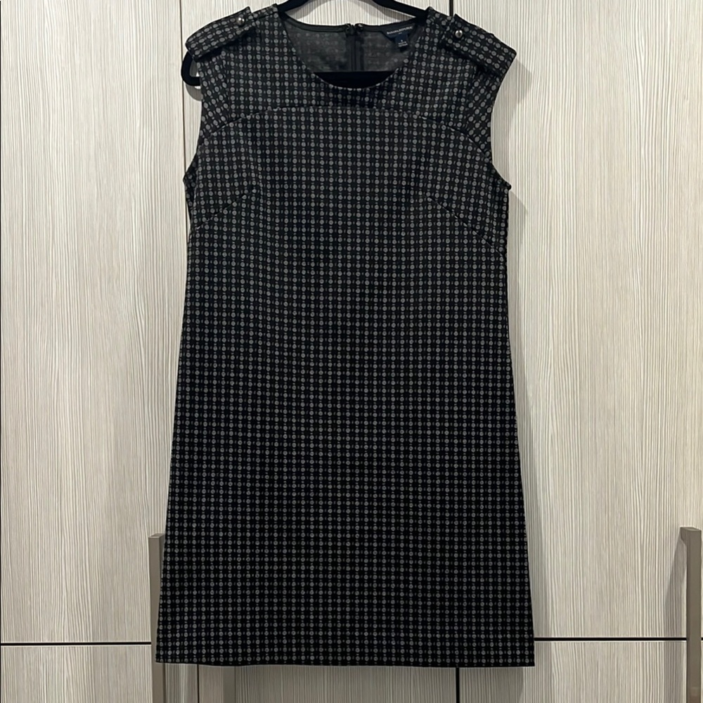 Banana Republic Factor‎ | Black & Grey Cap Sleeve Sheath Dress | Women's Size 8